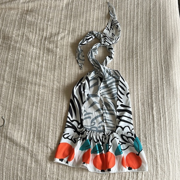 STAUD Zebra Print Backless top - size S - Picture 2 of 6